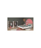 Kinderzimmer-Set 5-teilig "Aalborg 13" Weiß / Japanische Eiche