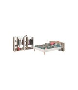 Kinderzimmer-Set 5-teilig "Aalborg 13" Weiß / Japanische Eiche