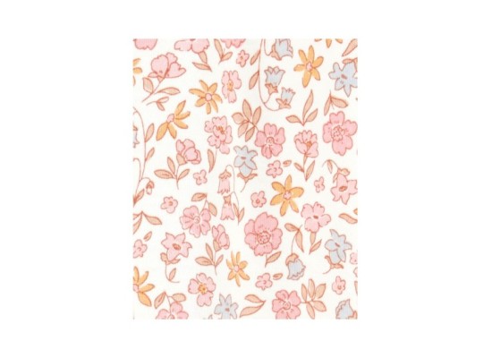 Schlafoverall mit Fuß Blumen