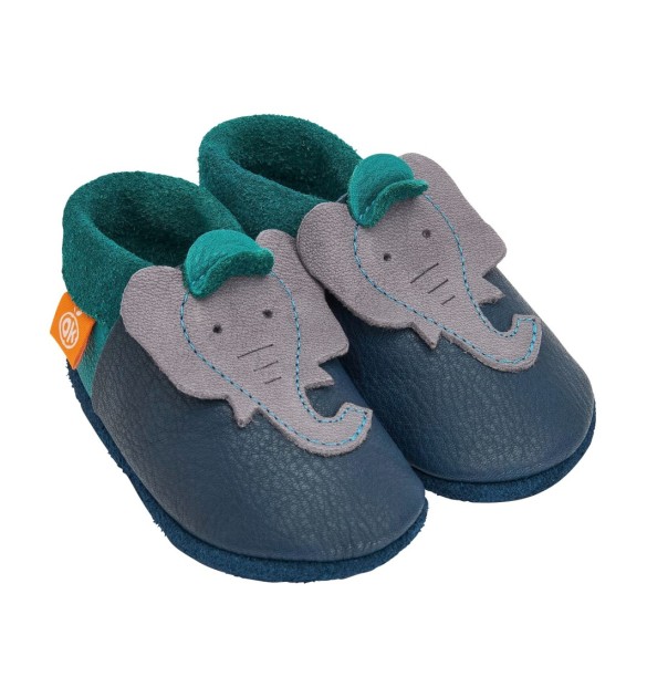 Krabbel- und Hausschuhe Elefant