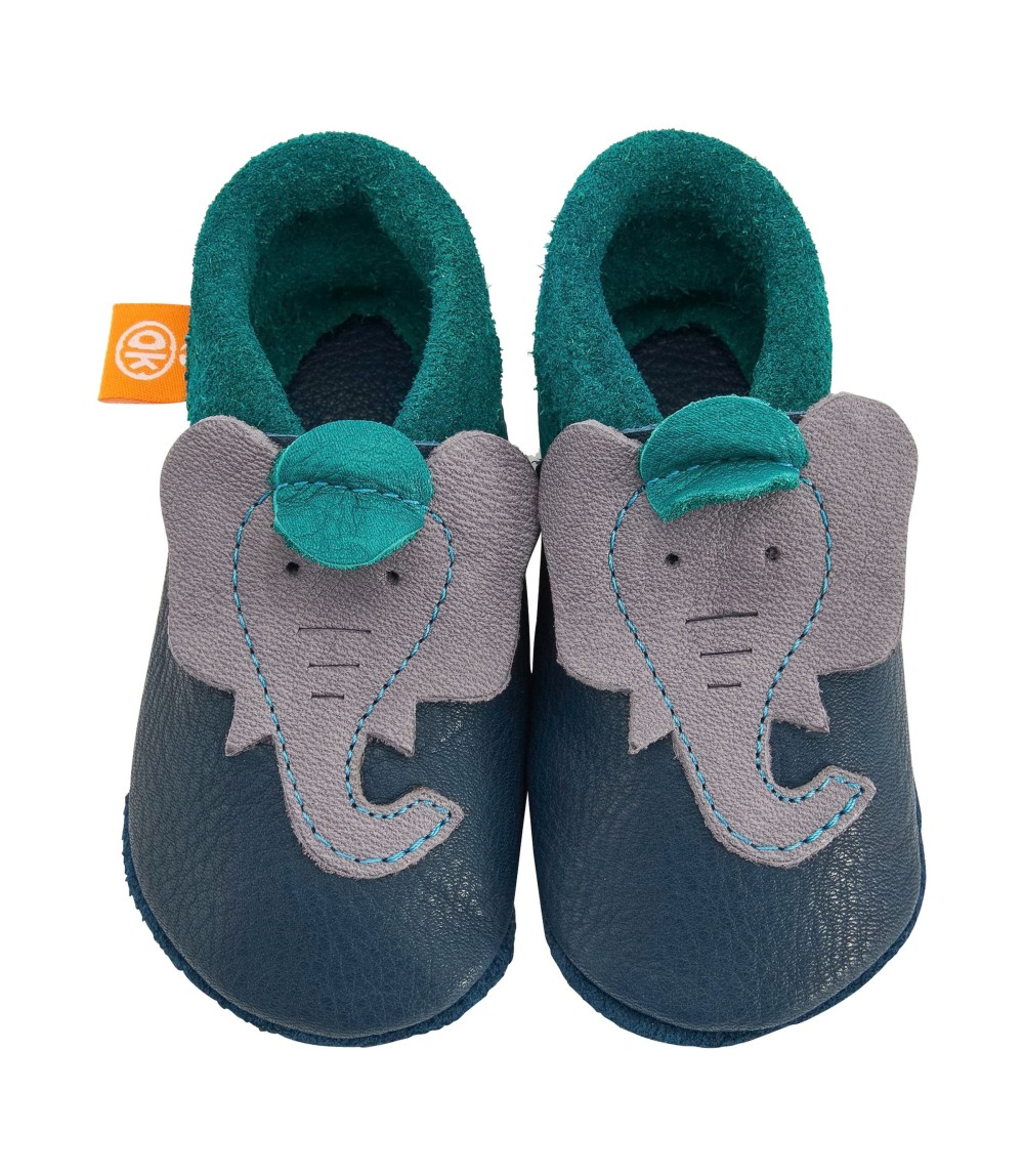 Krabbel- und Hausschuhe Elefant