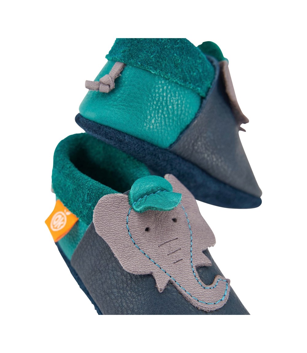 Krabbel- und Hausschuhe Elefant