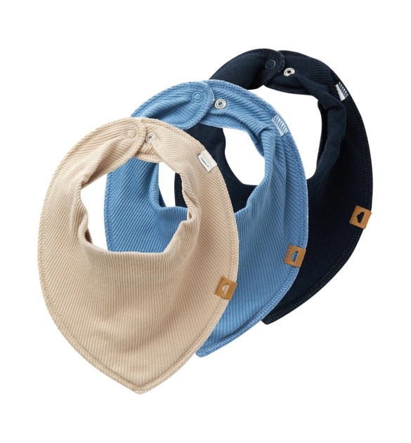 3er-Pack Dreieckstücher Rippqualität