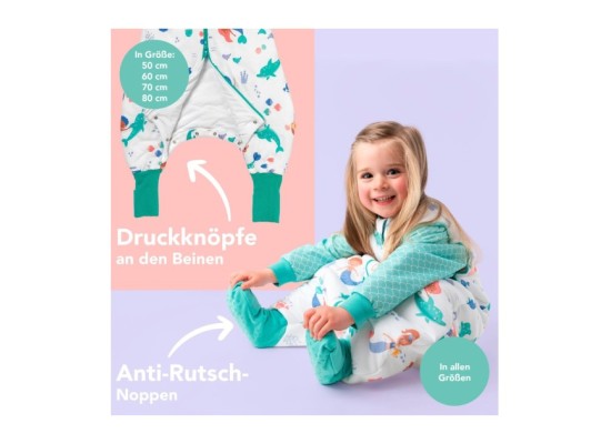 Schlafsack mit Füßen 2.5 Tog