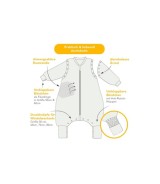 Schlafsack mit Füßen 2.5 Tog