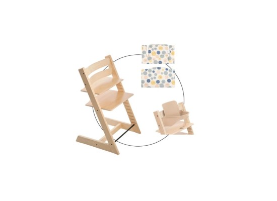 Bundle Treppenhochstuhl inkl. Sitzkissen Classic Soul System und Babyset