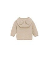 Wollfleece-Jacke Kapuze mit Ohren aus Merinowolle