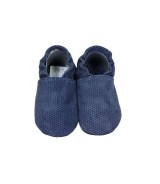 Krabbelschuhe blau geprägt