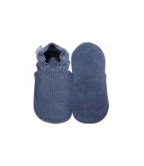 Krabbelschuhe blau geprägt