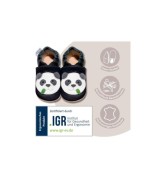 Krabbelschuhe blau geprägt