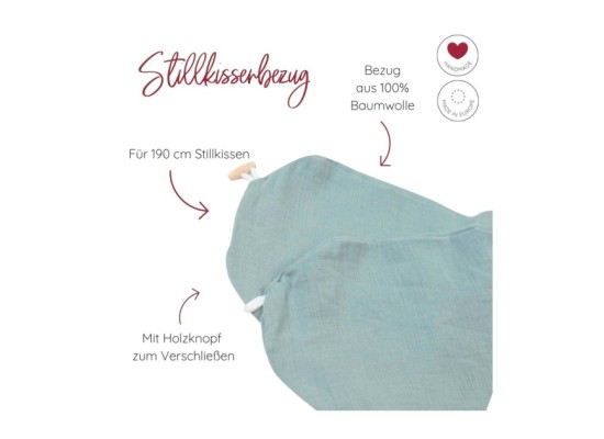Bezug für Stillkissen Musselin