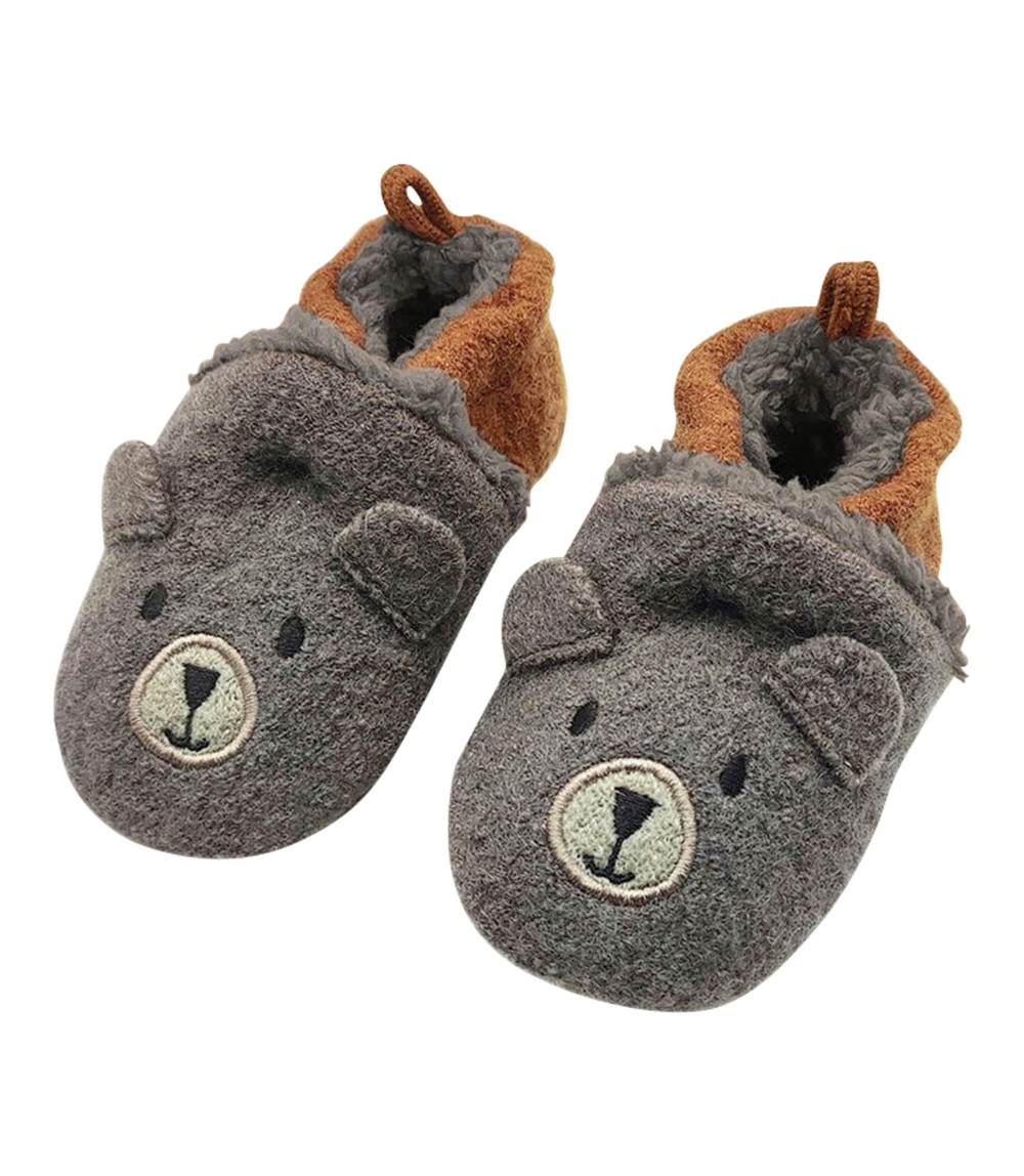 Krabbel- und Hausschuhe Bär