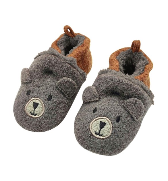 Krabbel- und Hausschuhe Bär