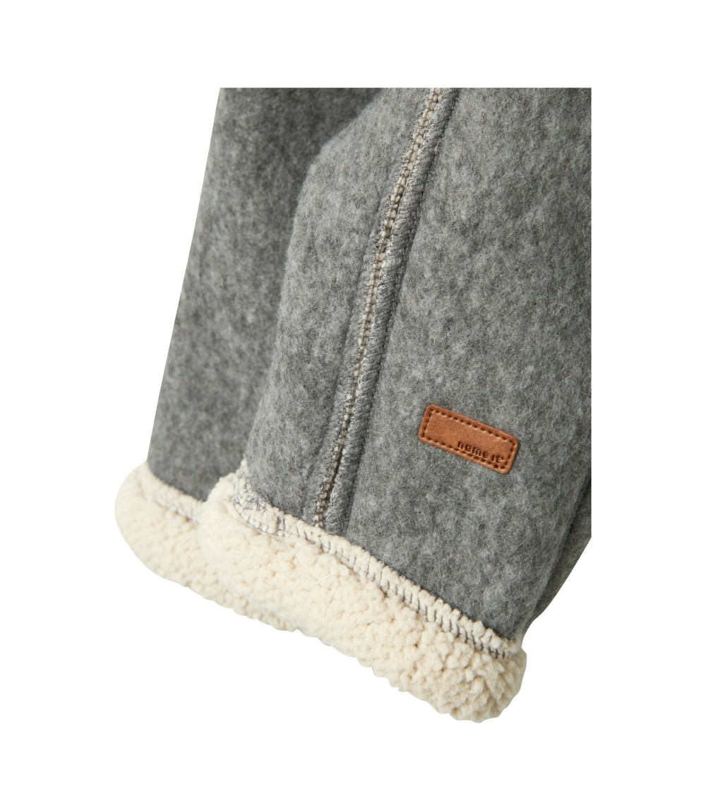 Overall mit Kapuze Wollwalk-Optik Teddyfell