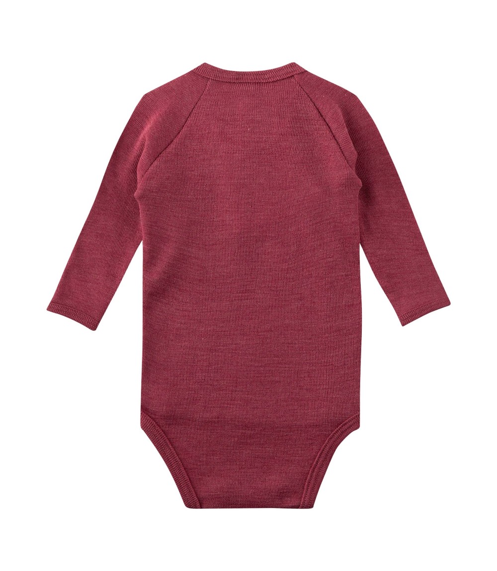 Wickelbody langarm Wolle/Seide