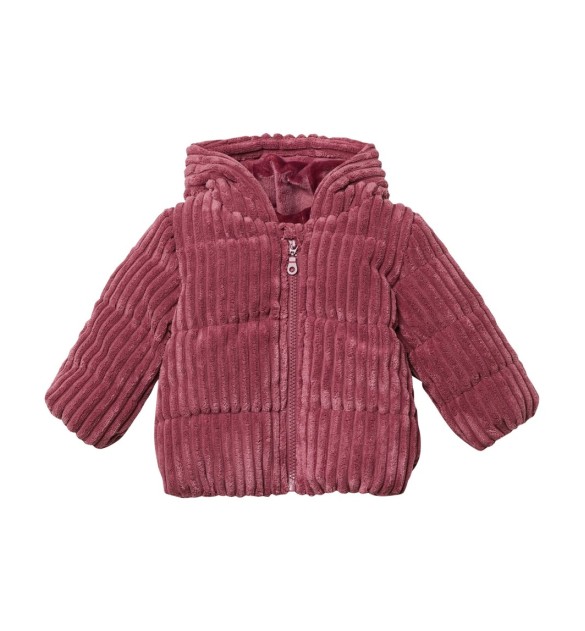 Cord-Steppjacke mit Kapuze Plüschfutter