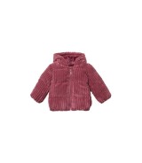 Cord-Steppjacke mit Kapuze Plüschfutter