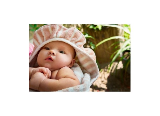 Kapuzenhandtuch - Candy Stripes