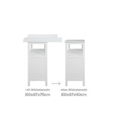 Wickelkommode 'Hamburg' mit Wickelansatz Hamburg