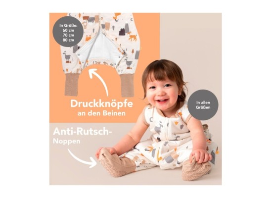 Schlafsack mit Füßen 2.5 Tog