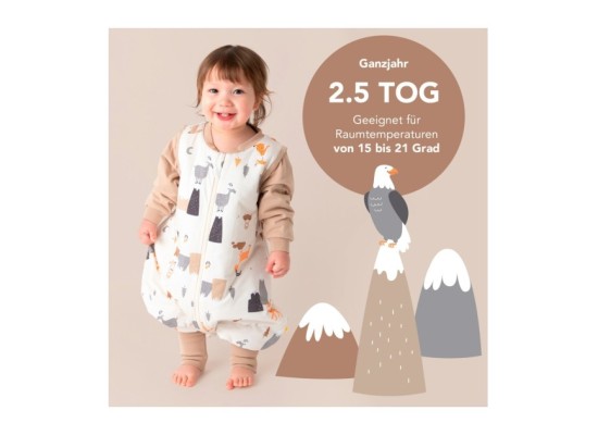 Schlafsack mit Füßen 2.5 Tog