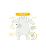 Schlafsack mit Füßen 2.5 Tog