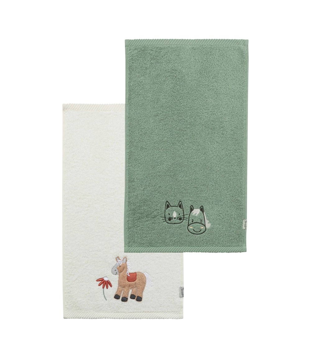 2er-Pack Kinderhandtücher 50x30 cm