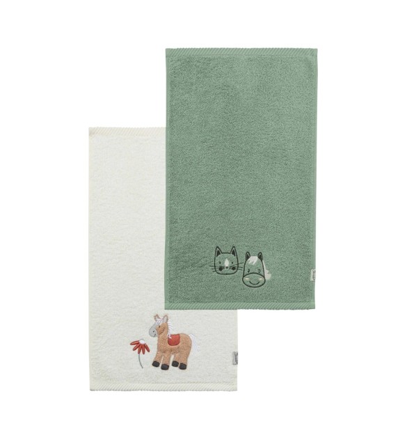 2er-Pack Kinderhandtücher 50x30 cm