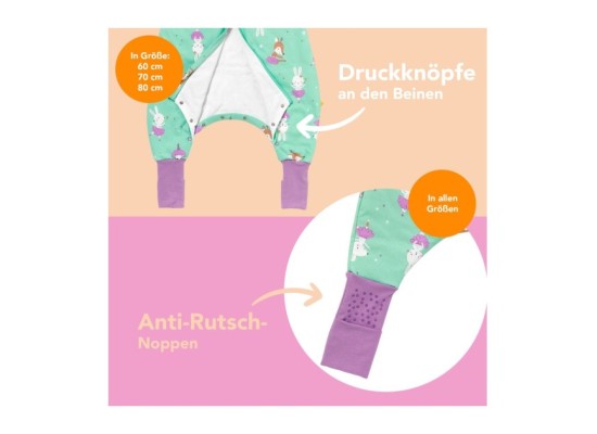 Schlafsack mit Füßen 1.0 Tog