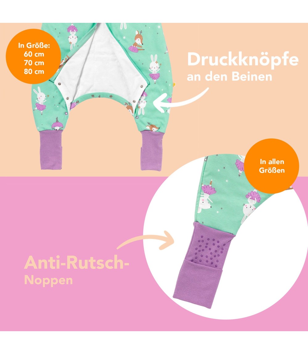 Schlafsack mit Füßen 1.0 Tog