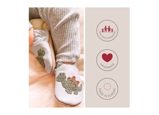 Krabbelschuhe LKW braun