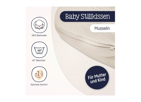 Stillkissen Musselin