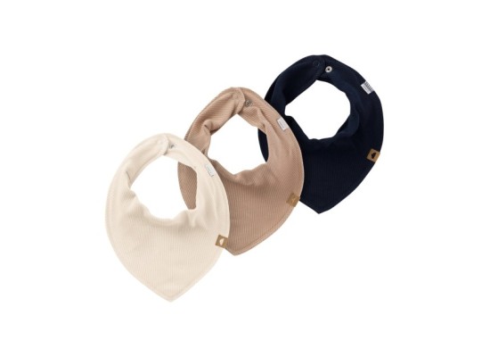 3er-Pack Dreieckstücher Rippqualität