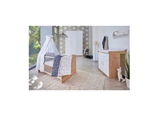 3-tlg. Babyzimmer Pepe mit 3-türigem Kleiderschrank