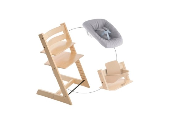 Bundle Treppenhochstuhl inkl. Newbornset Light Grey & Babyset