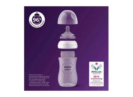 2er-Pack Babyflasche Natural Response, 125ml, ab Geburt