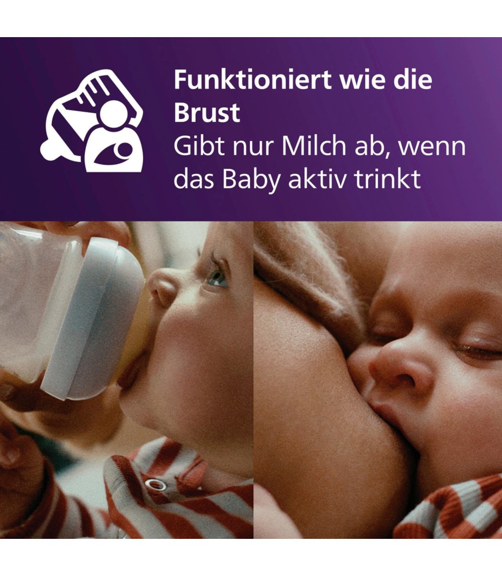 2er-Pack Babyflasche Natural Response, 125ml, ab Geburt