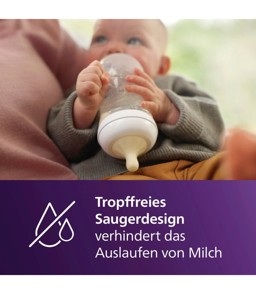 2er-Pack Babyflasche Natural Response, 125ml, ab Geburt