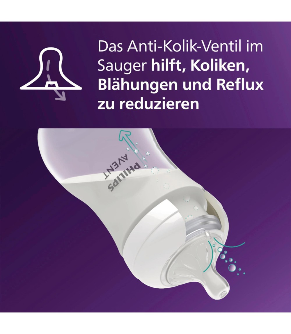 2er-Pack Babyflasche Natural Response, 125ml, ab Geburt