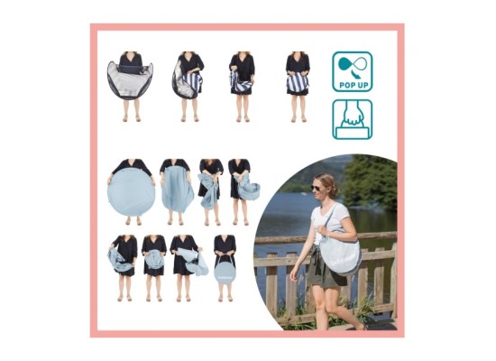 Strandmuschel Aquani 3in1 mit UV-Schutz 50+