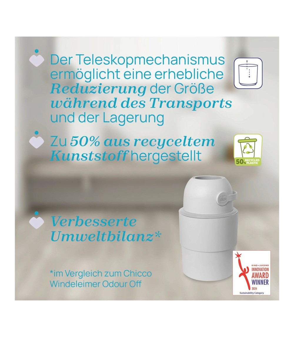 Teleskop-Windeleimer Odour Off