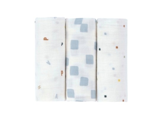 3er-Pack Mullwindeln 60x60 cm