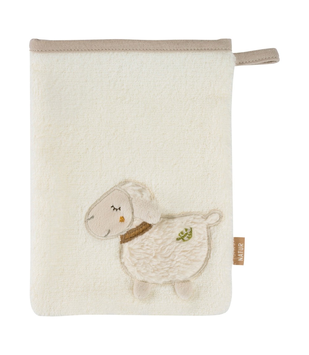 2-tlg. Bade-Set Kapuzenbadetuch & Waschlappen fehnNATUR