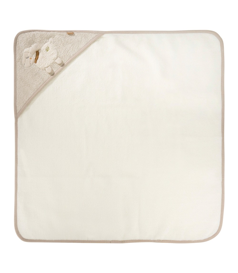 2-tlg. Bade-Set Kapuzenbadetuch & Waschlappen fehnNATUR