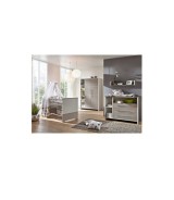 3-tlg. Babyzimmer Eco Silber mit 2-türigem Kleiderschrank