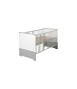 3-tlg. Babyzimmer Eco Silber mit 2-türigem Kleiderschrank