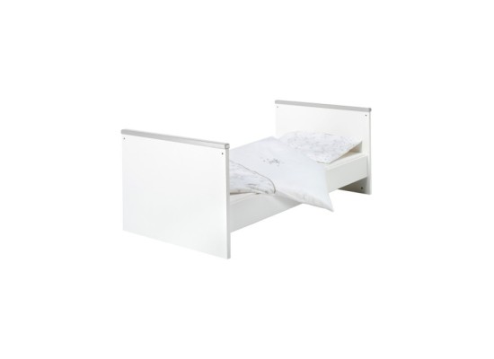 3-tlg. Babyzimmer Eco Silber mit 2-türigem Kleiderschrank