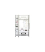 3-tlg. Babyzimmer Eco Silber mit 2-türigem Kleiderschrank