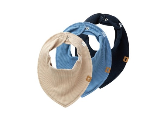 3er-Pack Dreieckstücher Rippqualität