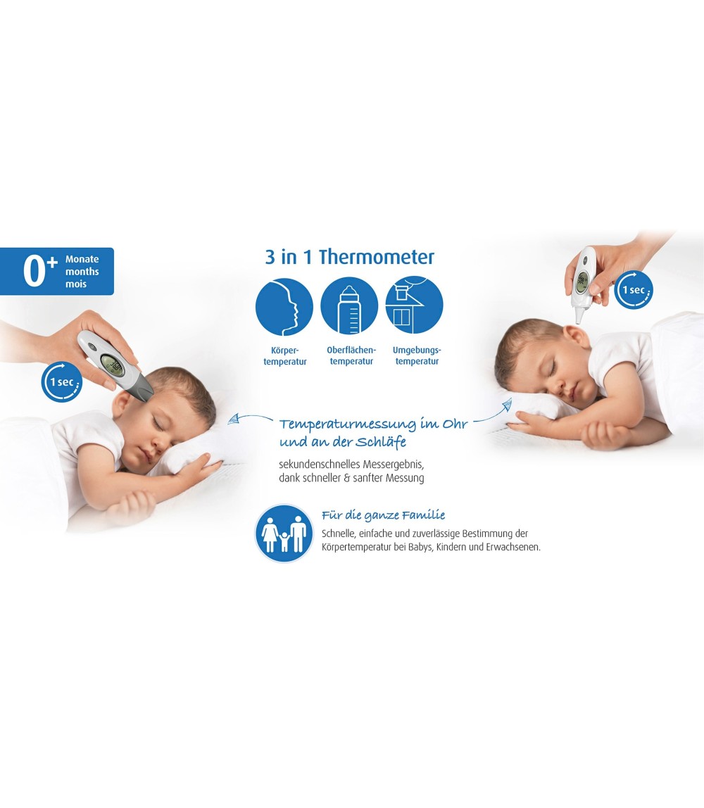 3-in-1 Fieberthermometer Skin Temp